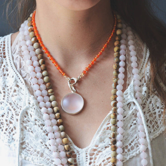 Rose Quartz & Carnelian