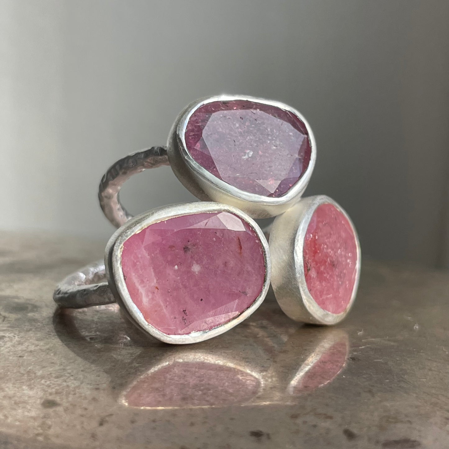 Pink Sapphire Slice