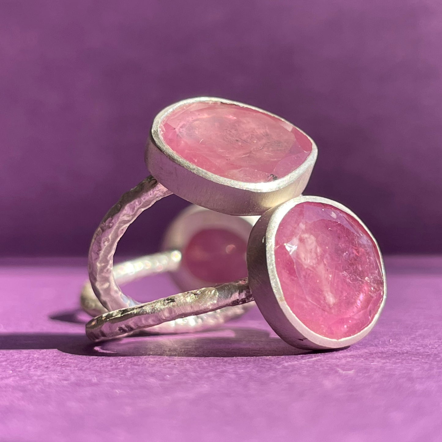 Pink Sapphire Slice
