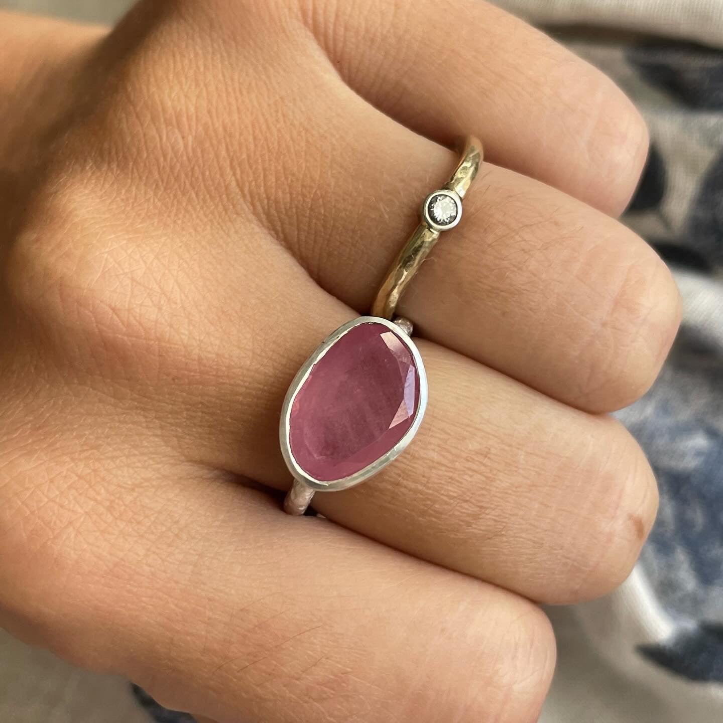 Pink Sapphire Slice