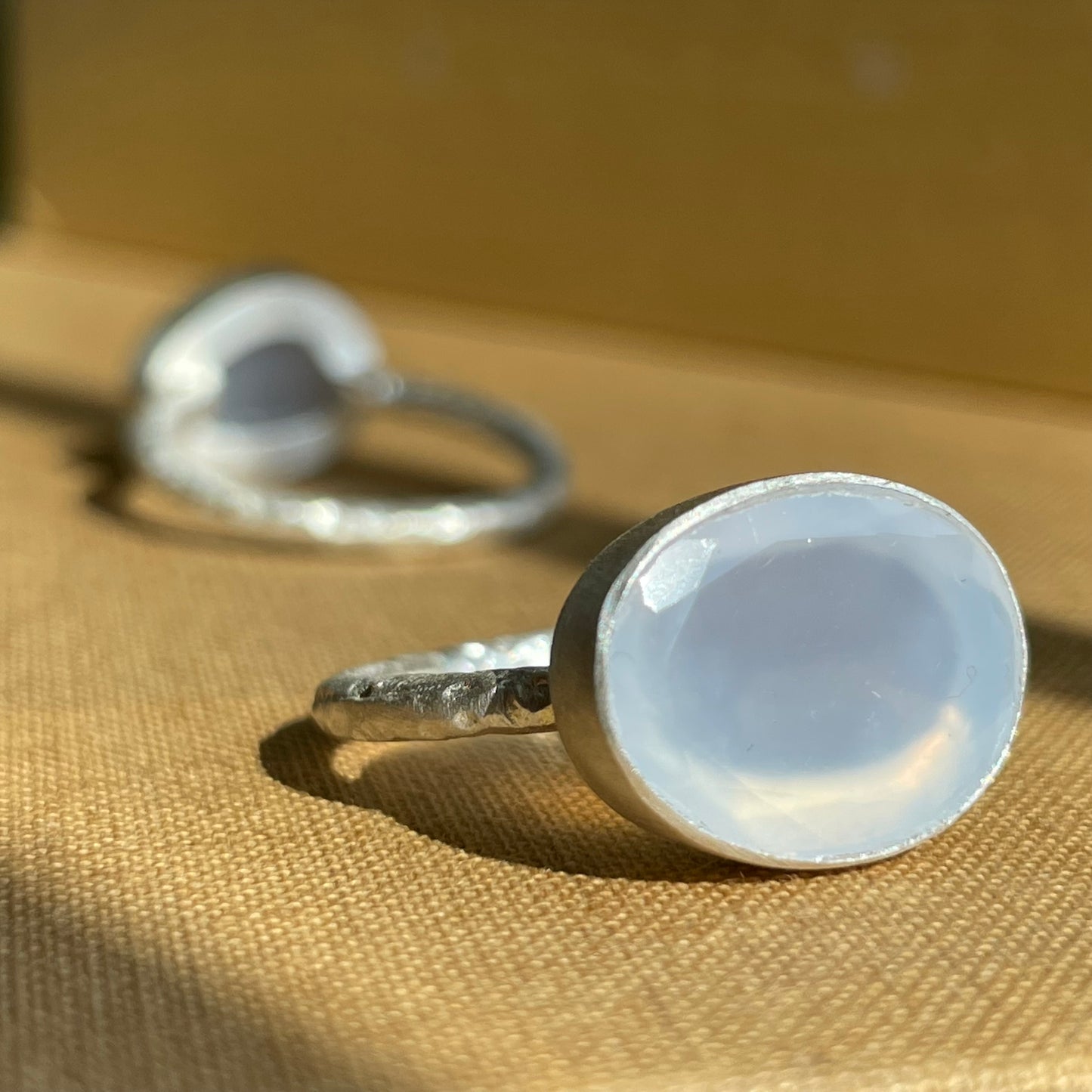 Chalcedony Blue Slice