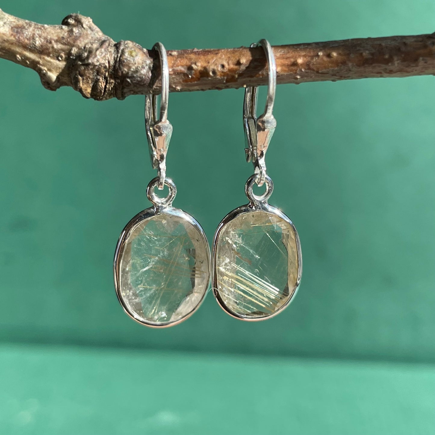Golden Rutile Danglers