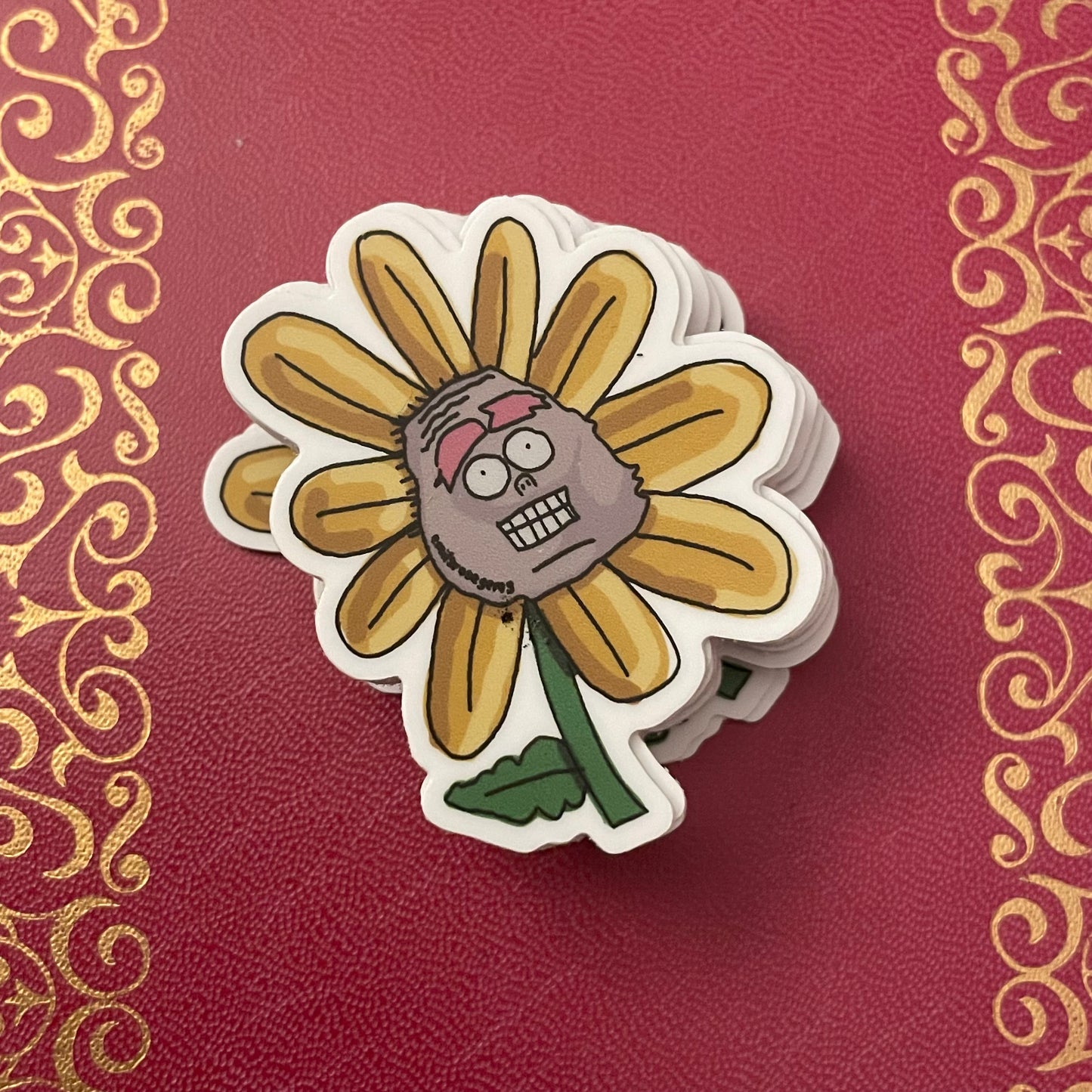 Flower Head Sticker