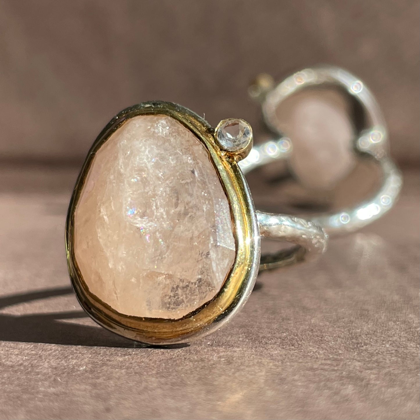 Morganite + White Topaz Classic