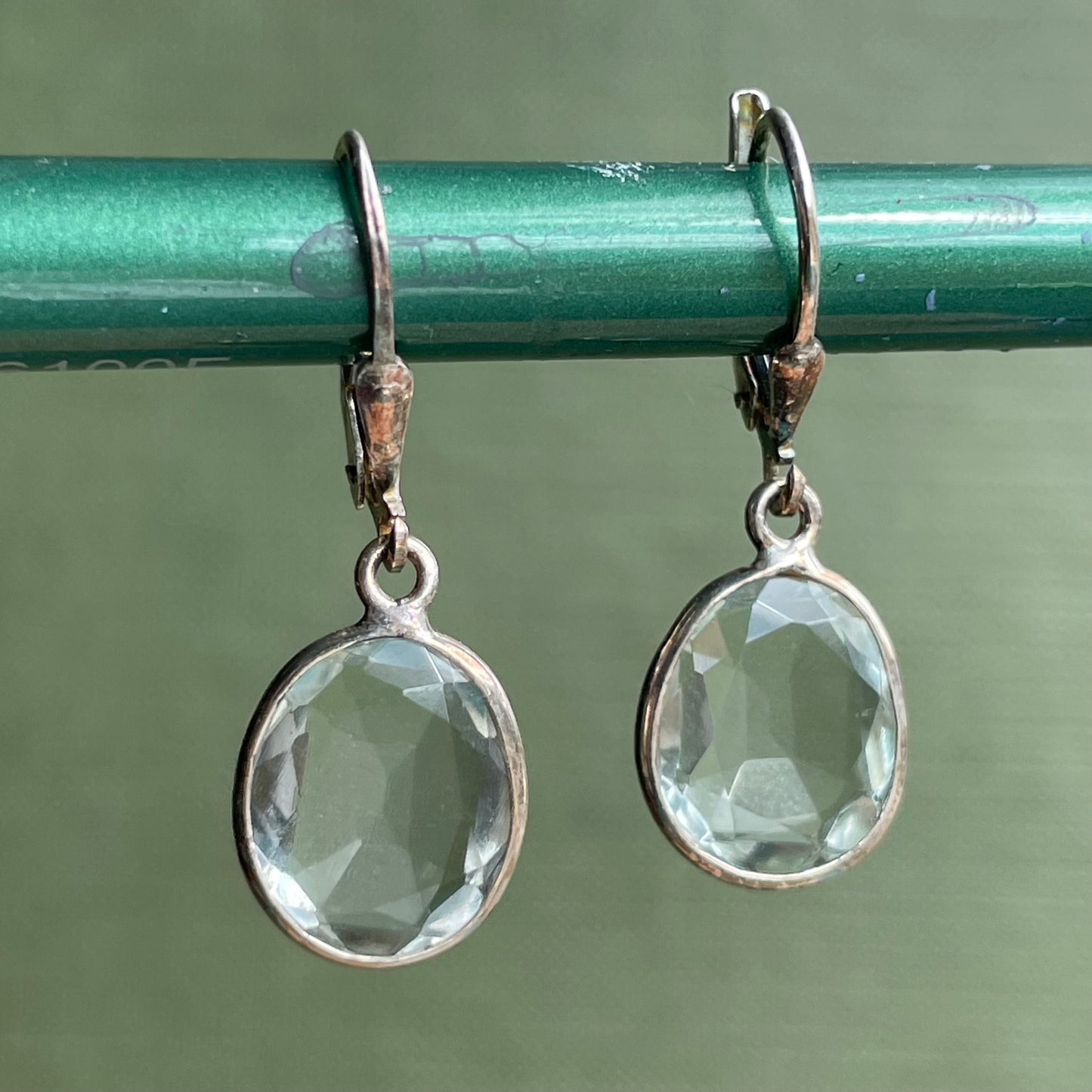 Green Amethyst Danglers
