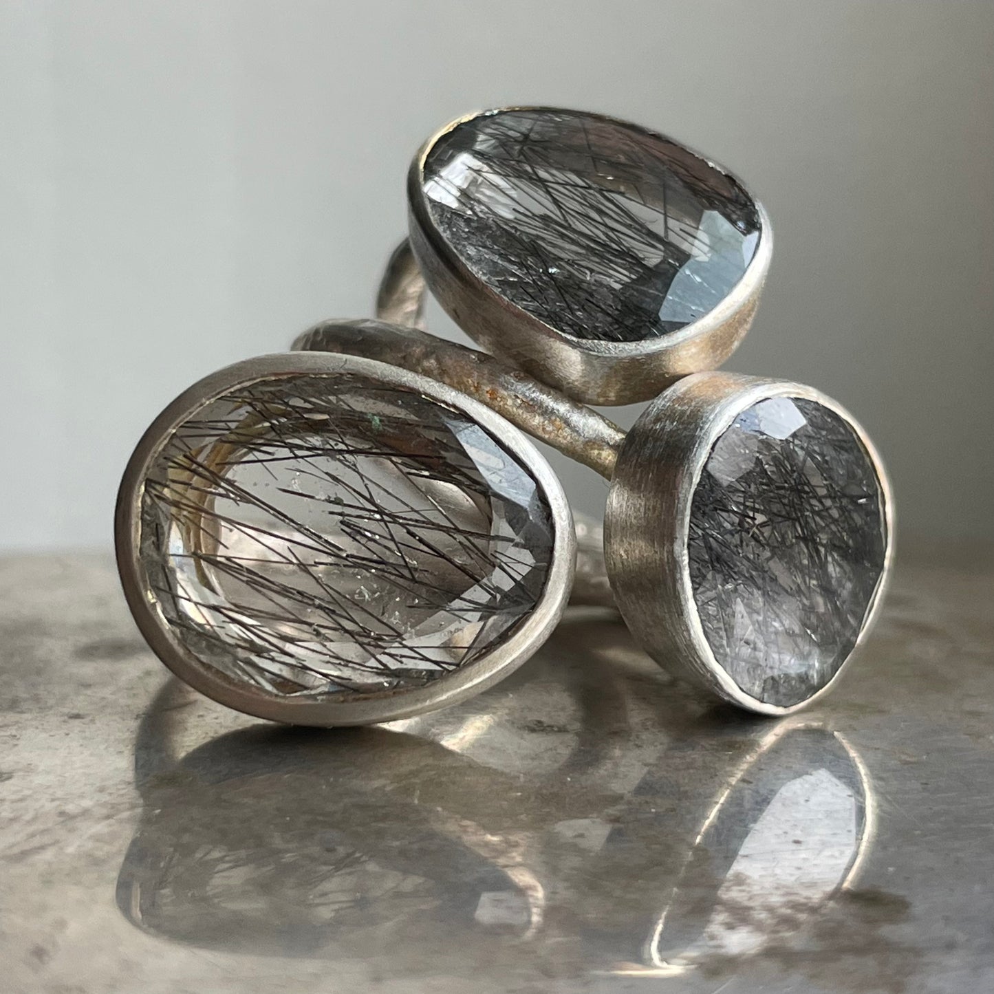 Rutile Quartz Slice