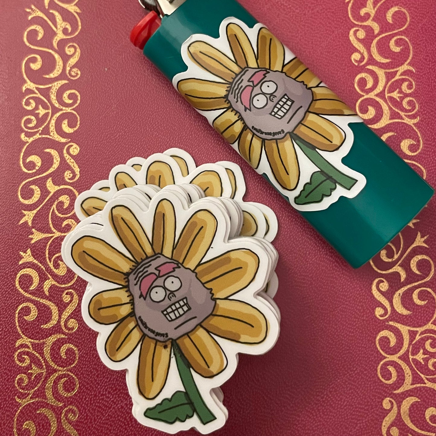 Flower Head Sticker