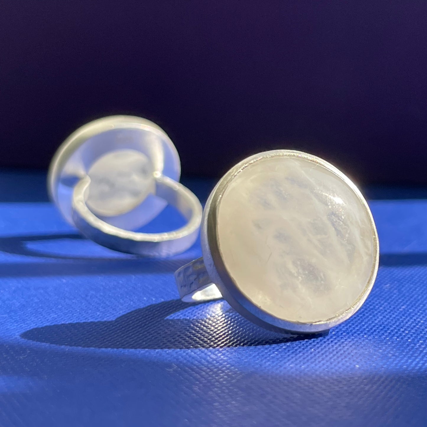 Cloudy Clear Quartz Maxi Flat Band