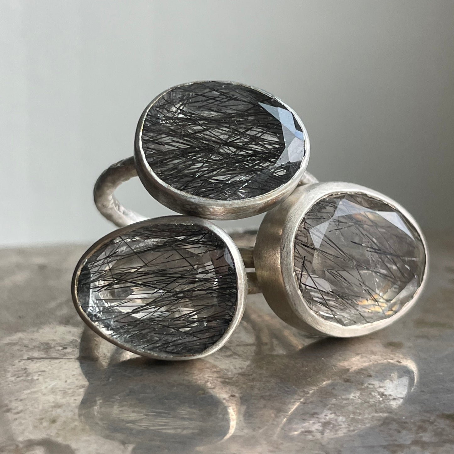 Rutile Quartz Slice