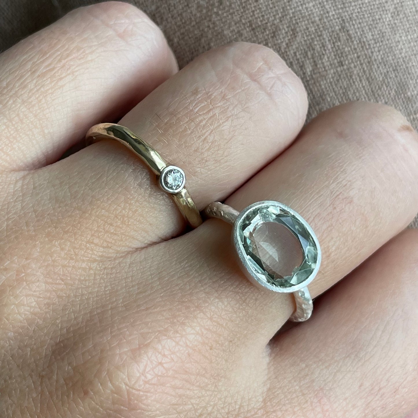 Green Amethyst Slice