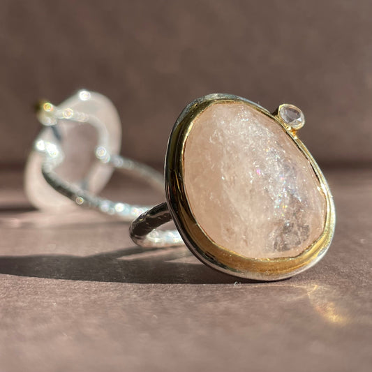 Morganite + White Topaz Classic