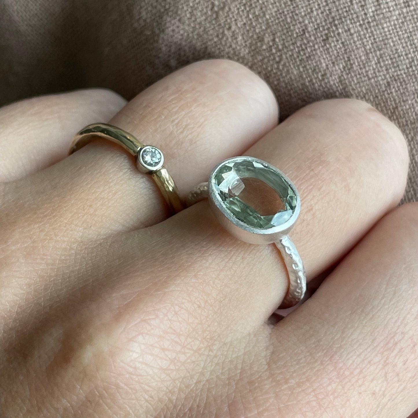 Green Amethyst Slice