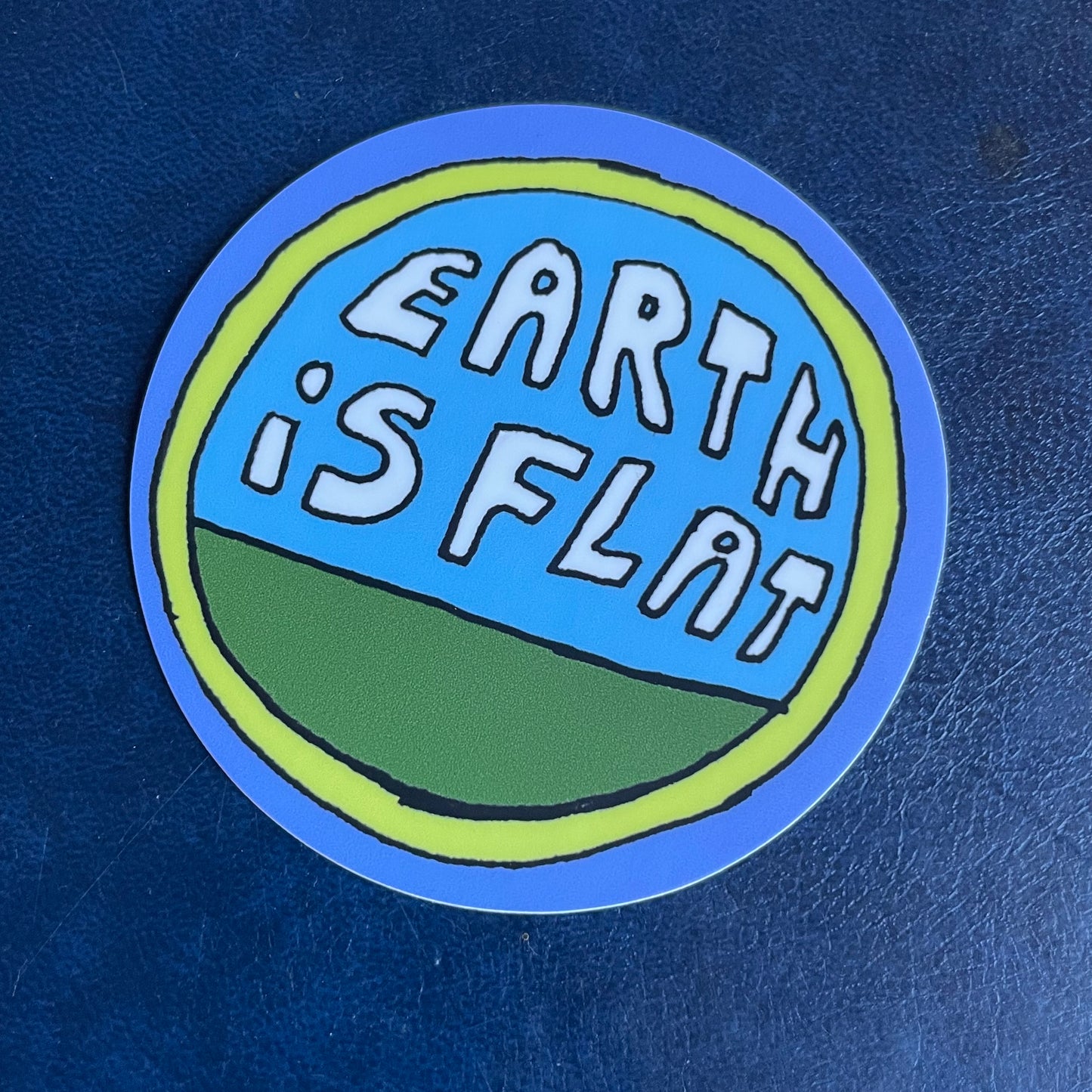 Earth is flat sticker