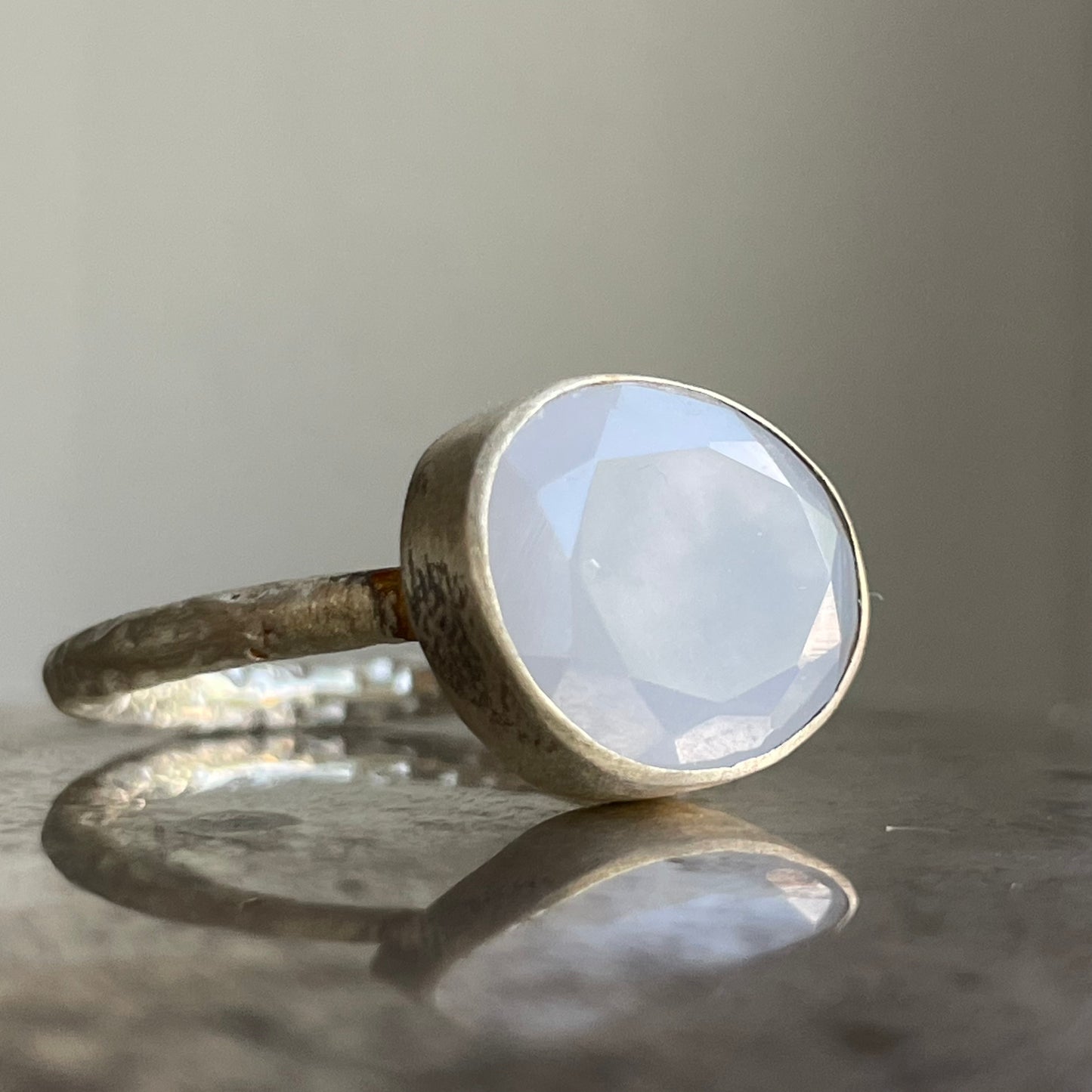 Chalcedony Blue Slice