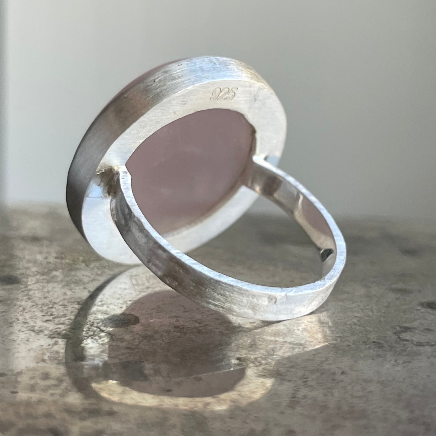 Rose Quartz Maxi Flat Band