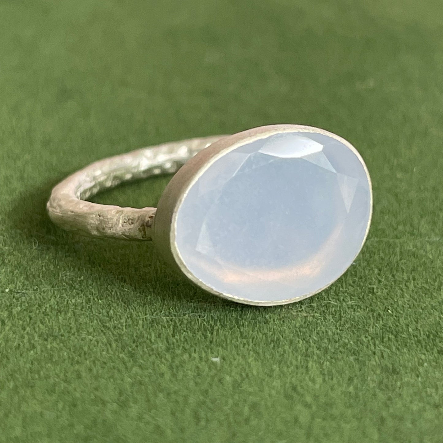 Chalcedony Blue Slice