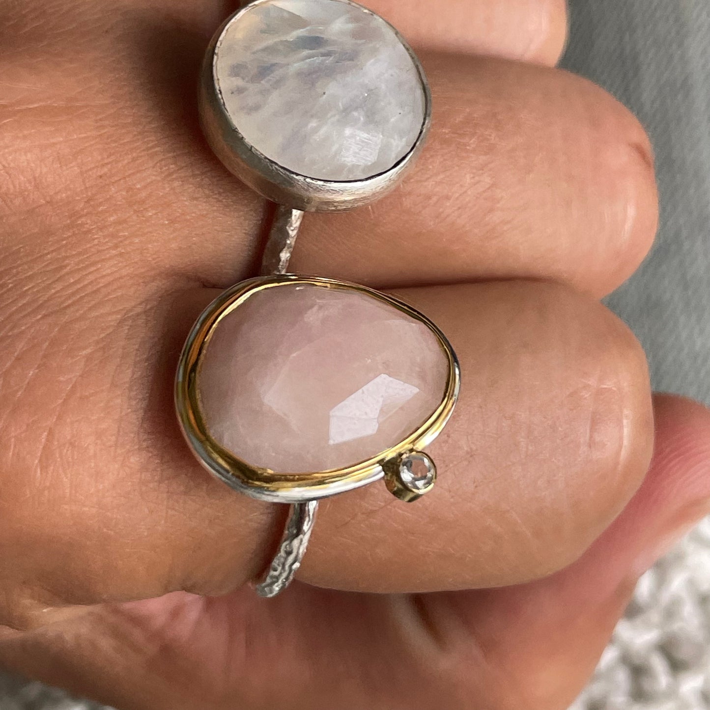 Morganite + White Topaz Classic