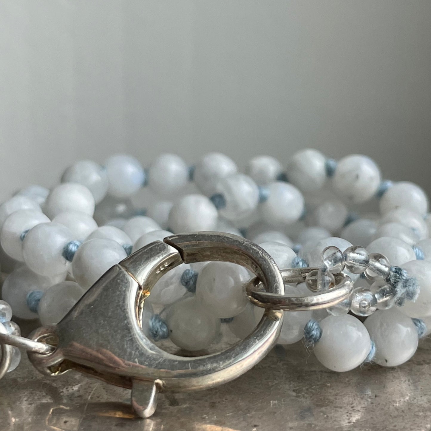 Rainbow Moonstone Medium + Clasp