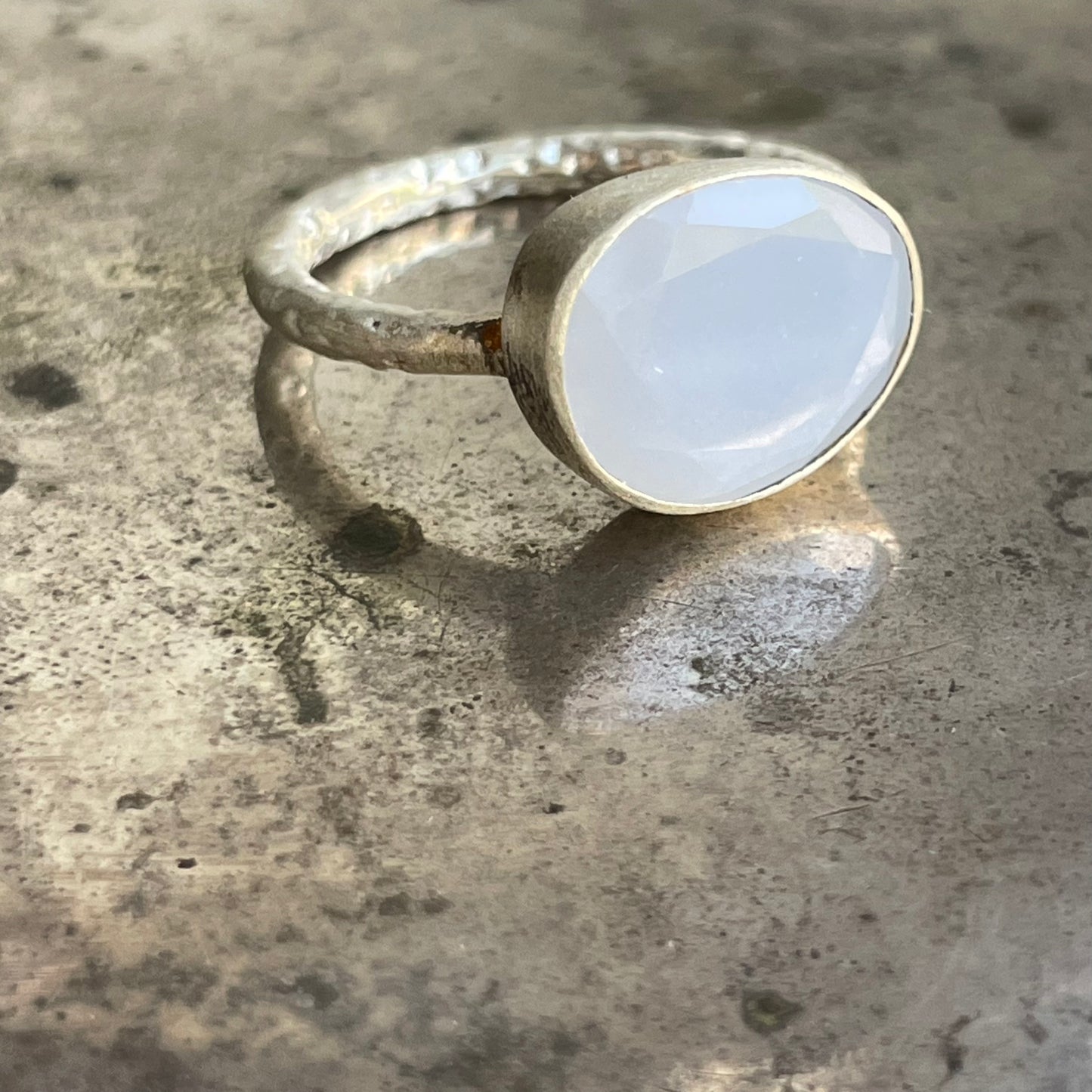 Chalcedony Blue Slice