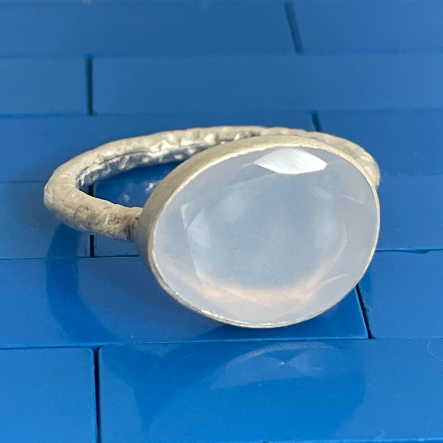 Chalcedony Blue Slice