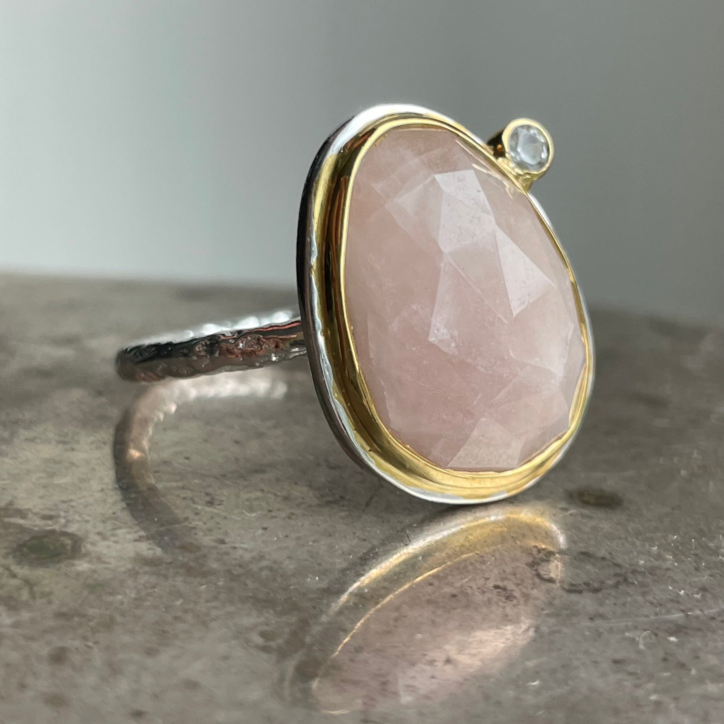 Morganite + White Topaz Classic