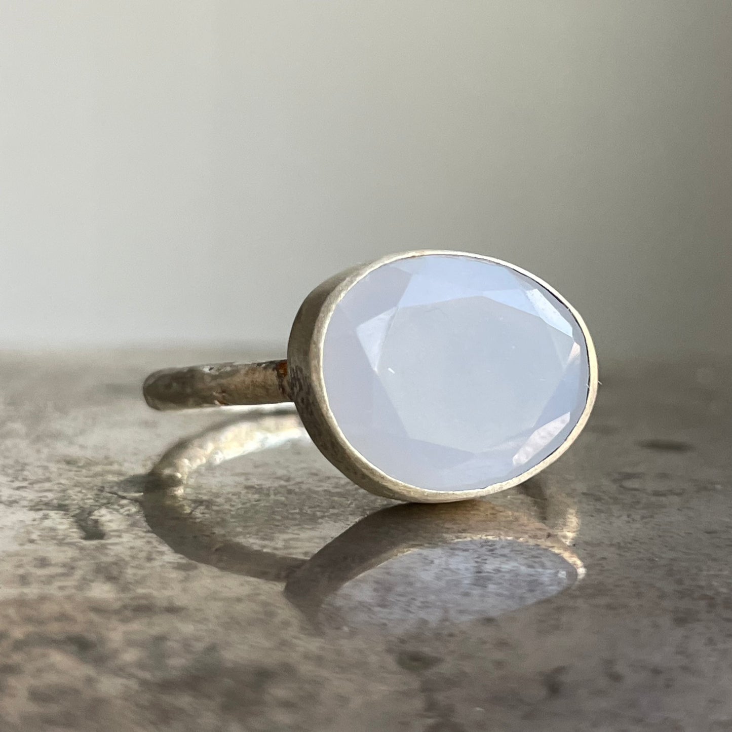 Chalcedony Blue Slice