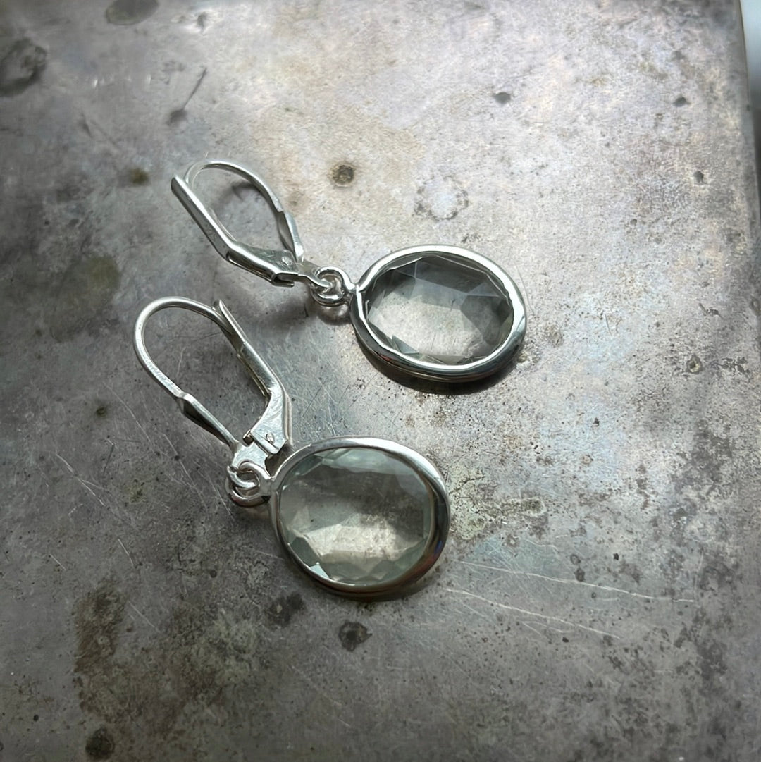 Green Amethyst Danglers