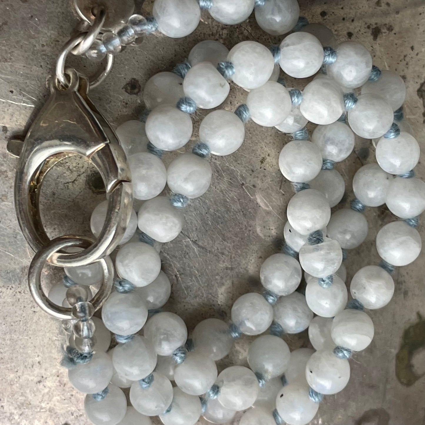 Rainbow Moonstone Medium + Clasp