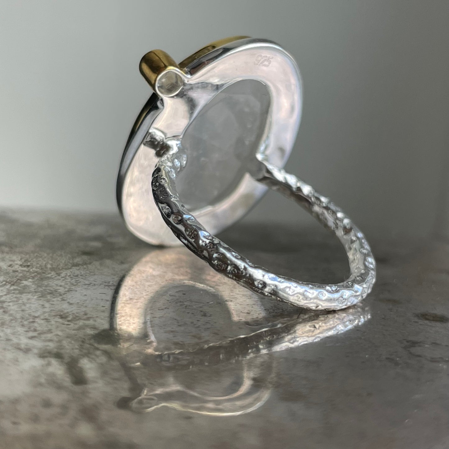 Rainbow Moonstone + White Topaz Classic