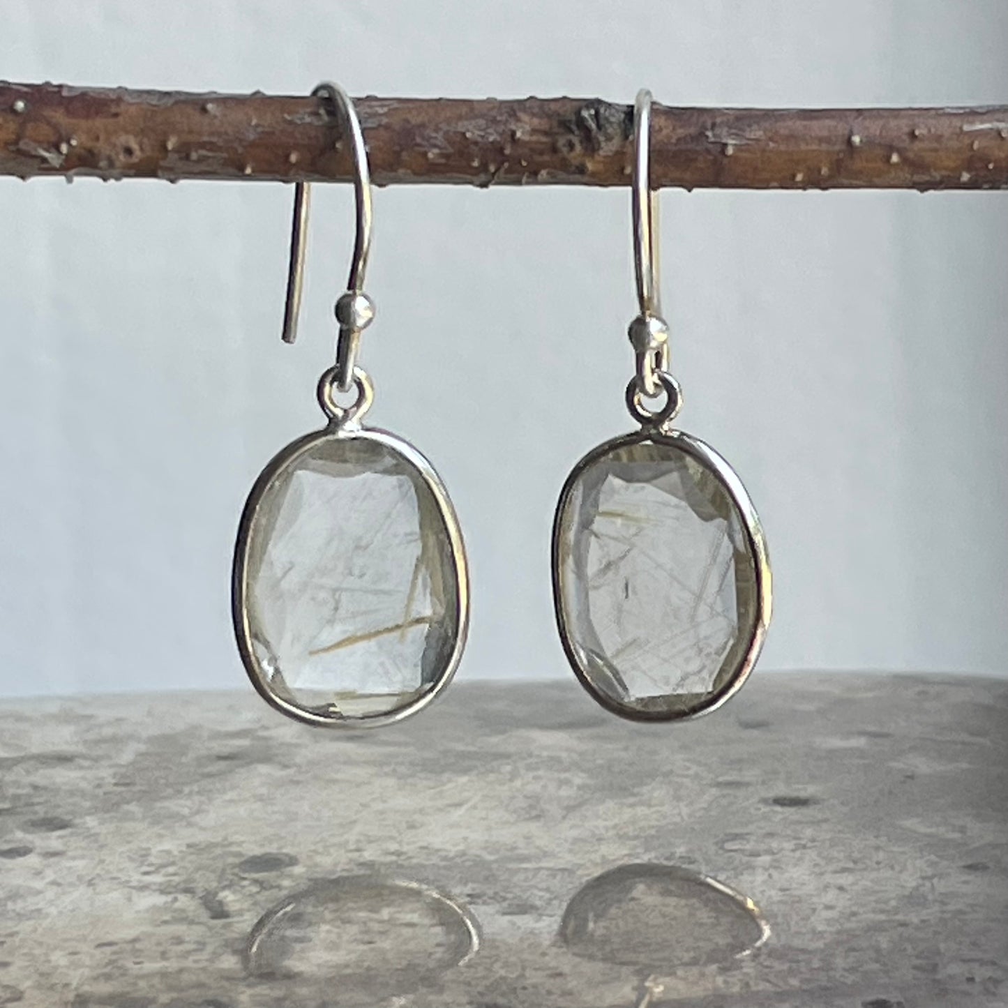 Golden Rutile Danglers