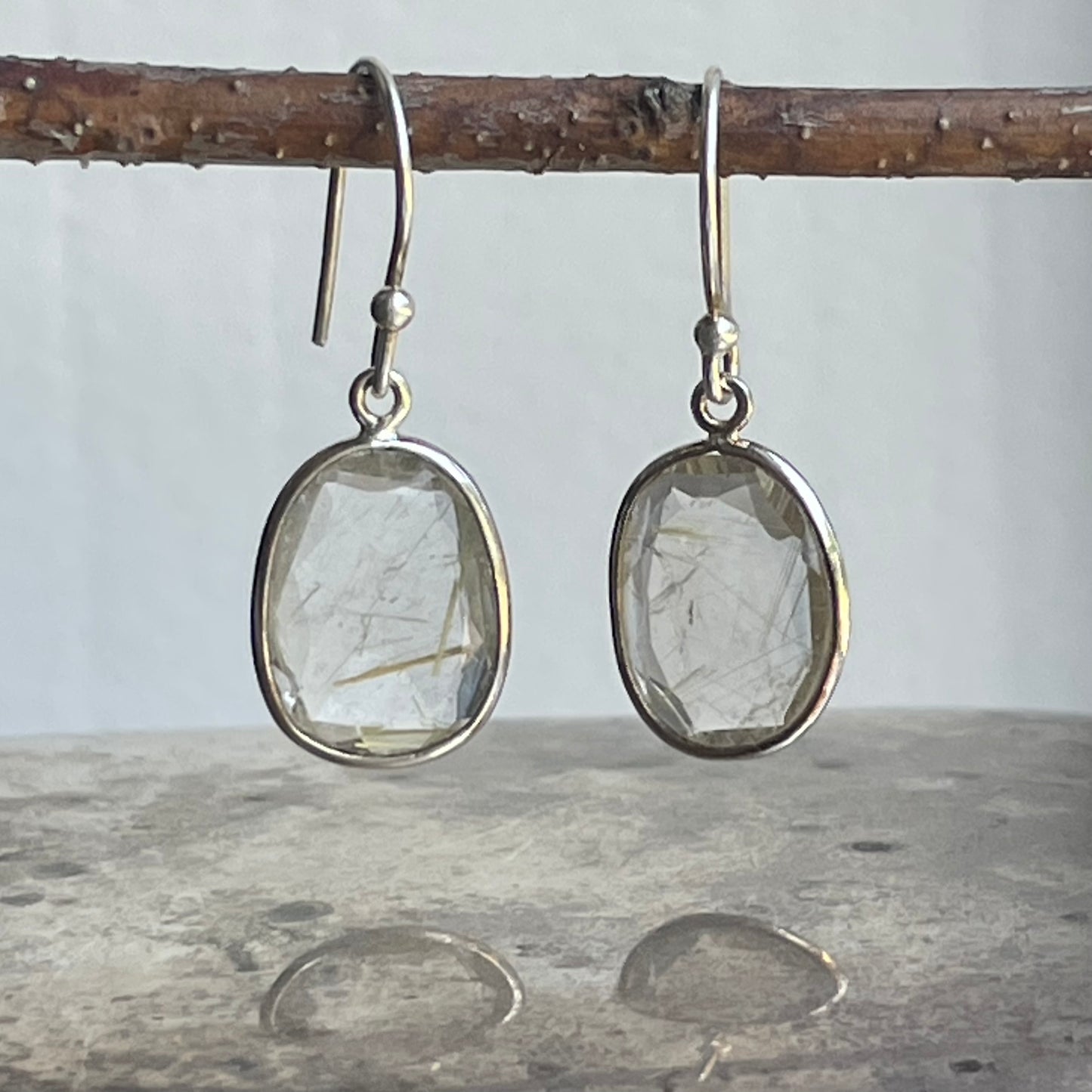 Golden Rutile Danglers
