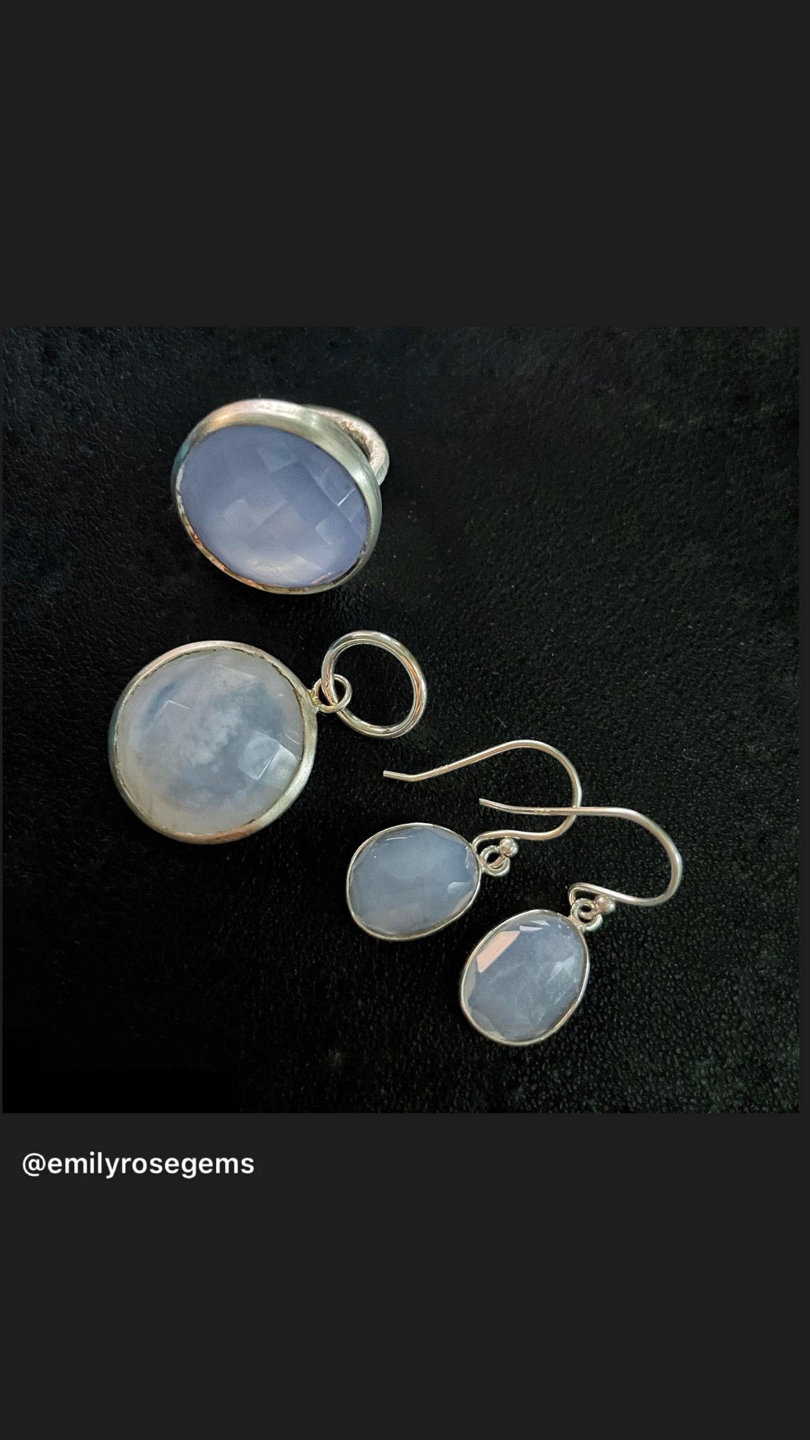 Chalcedony Danglers