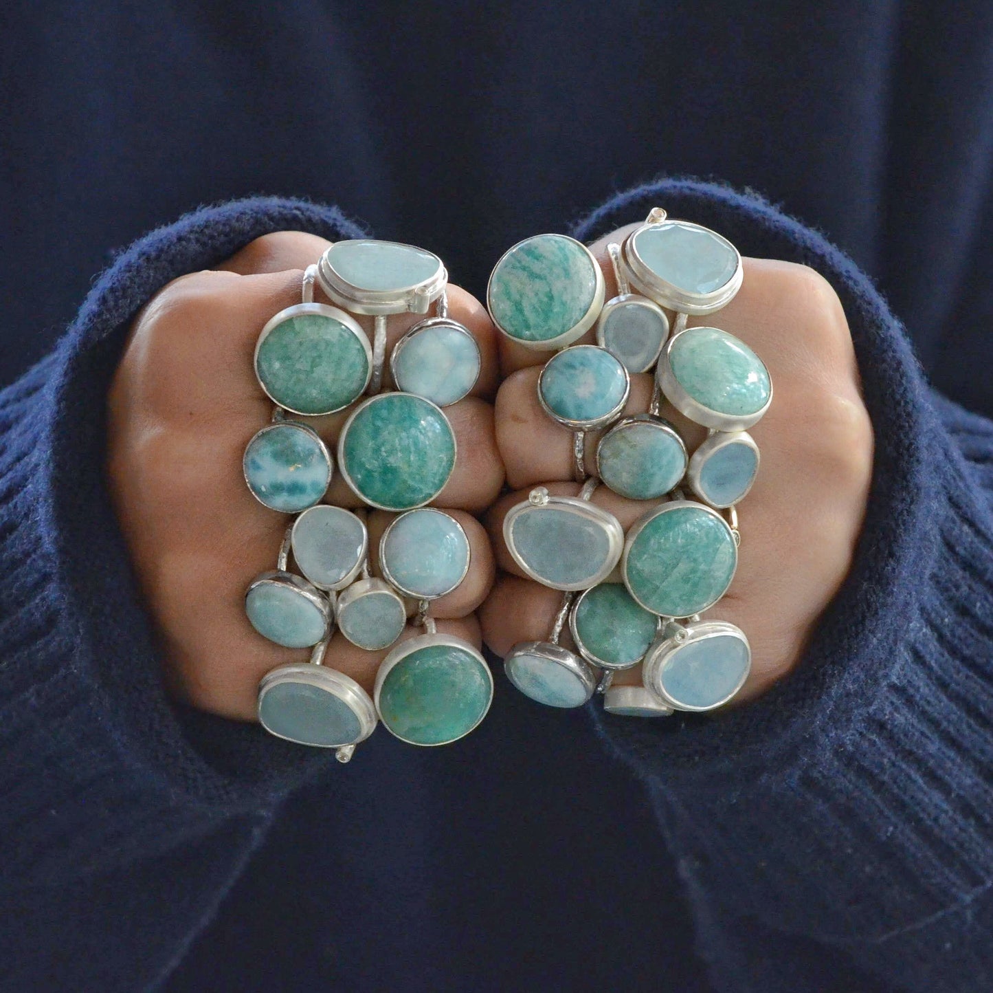 Amazonite Maxi Round Band