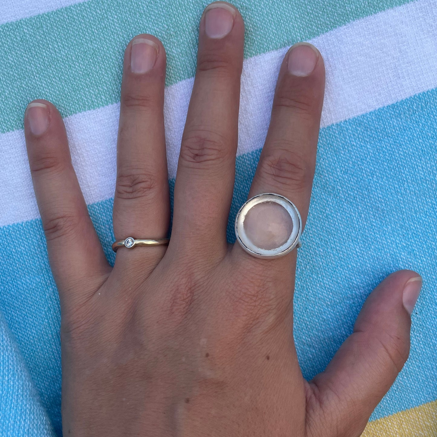 Clear Quartz Maxi Round Band