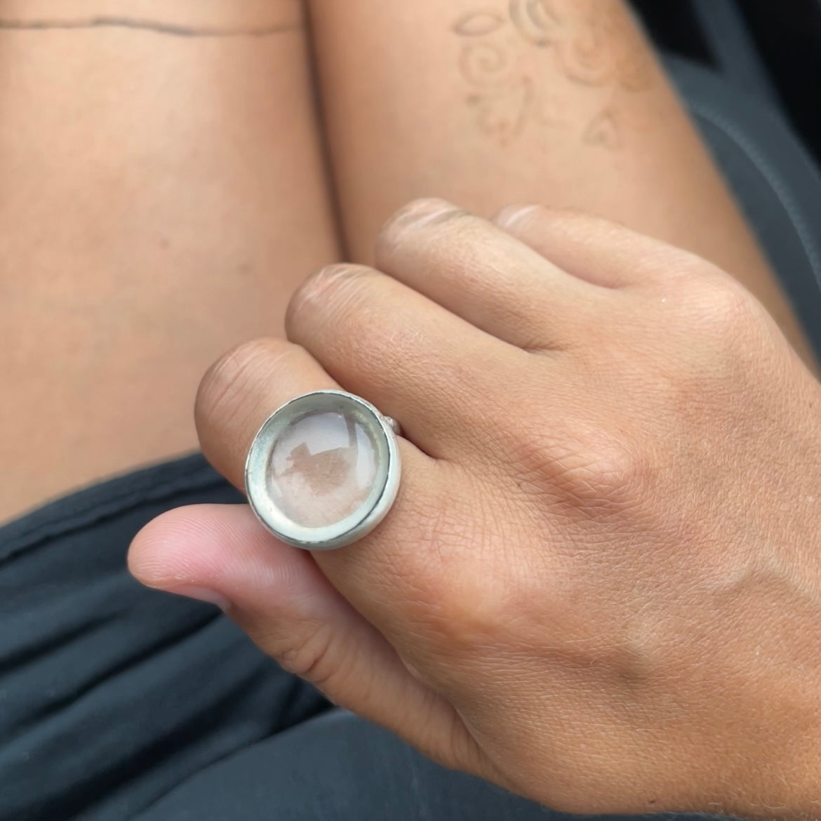Clear Quartz Maxi Round Band