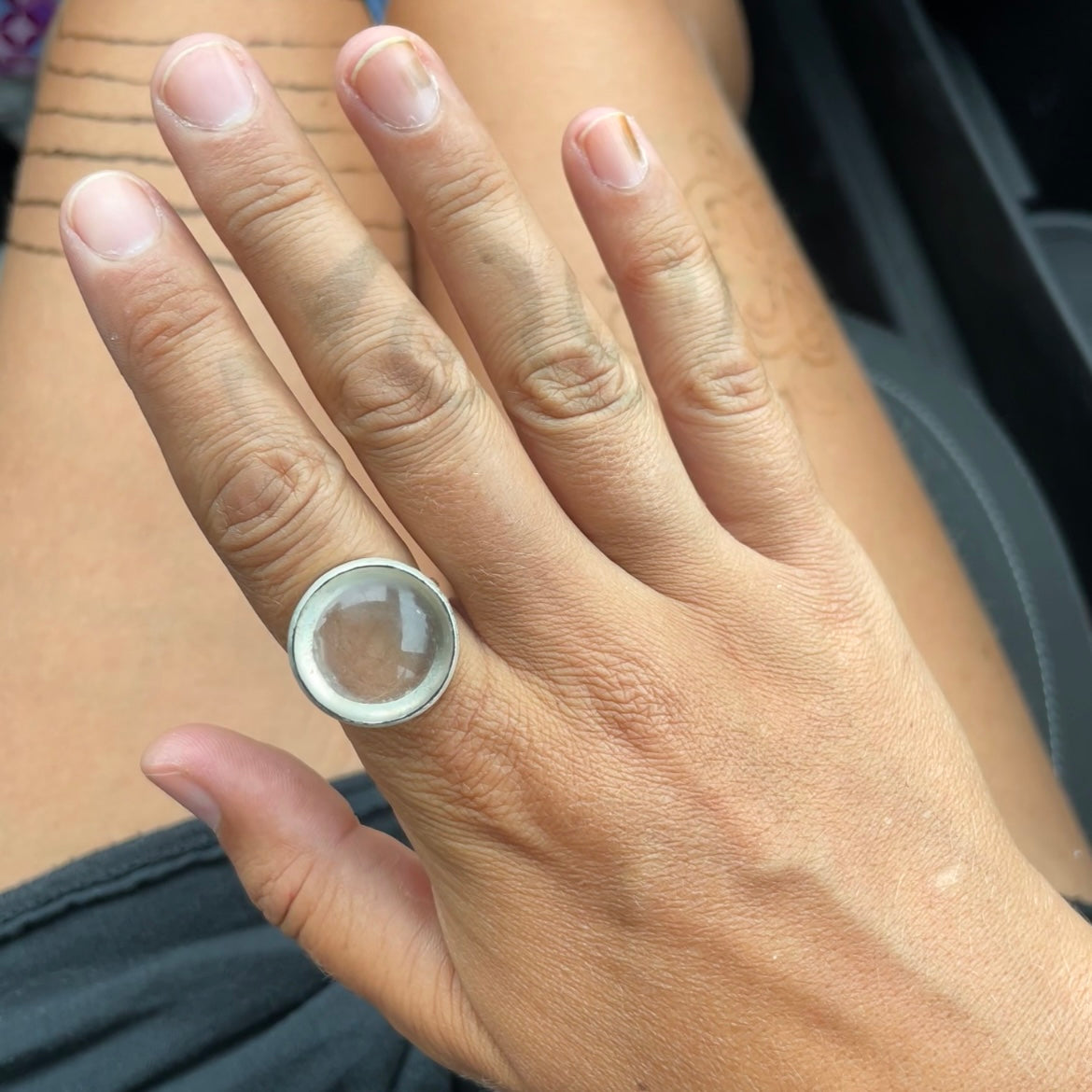 Clear Quartz Maxi Round Band