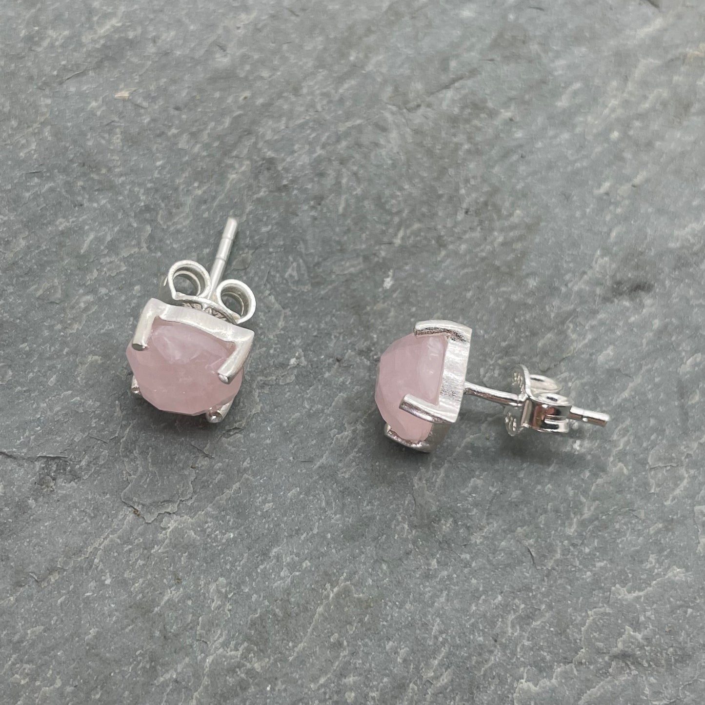 Rose Quartz Studs
