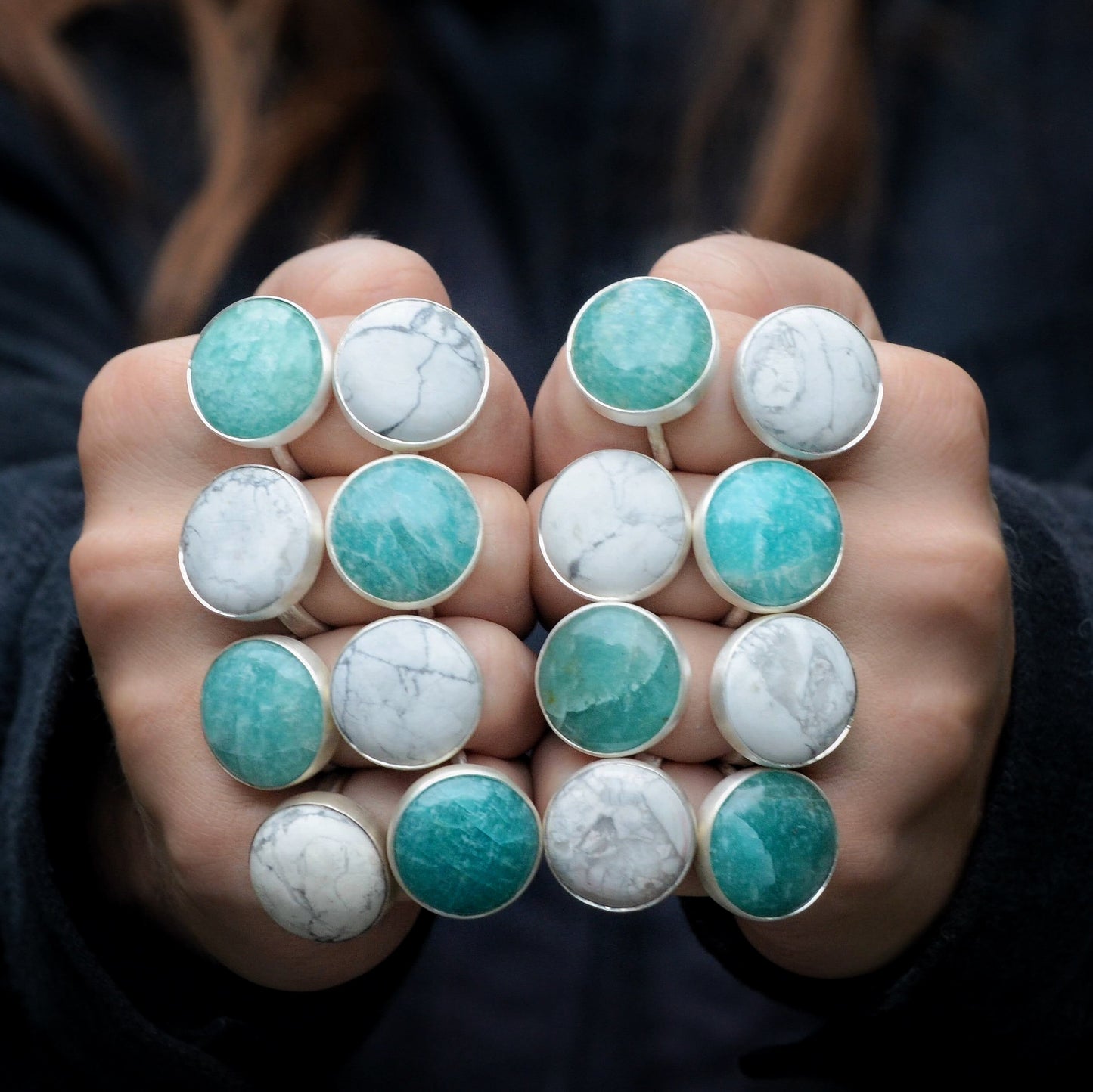 Amazonite Maxi Round Band