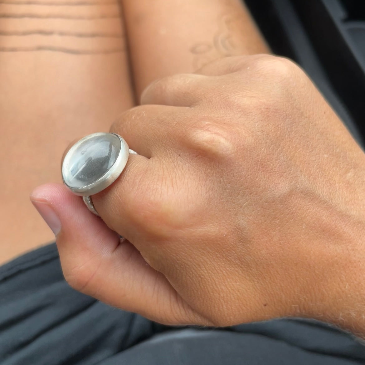 Clear Quartz Maxi Round Band