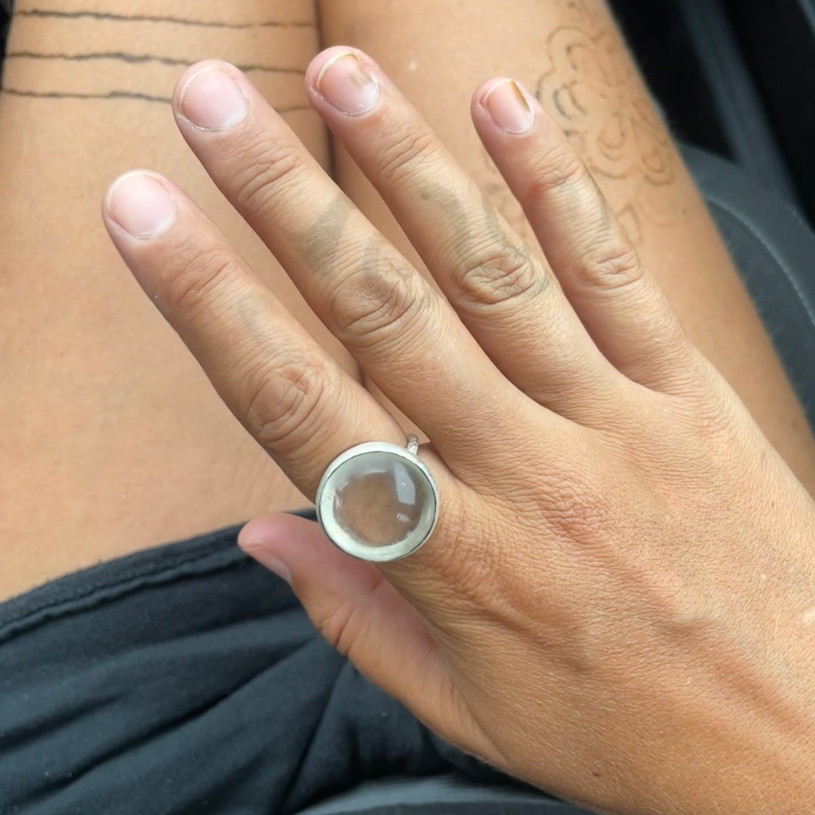 Clear Quartz Maxi Round Band
