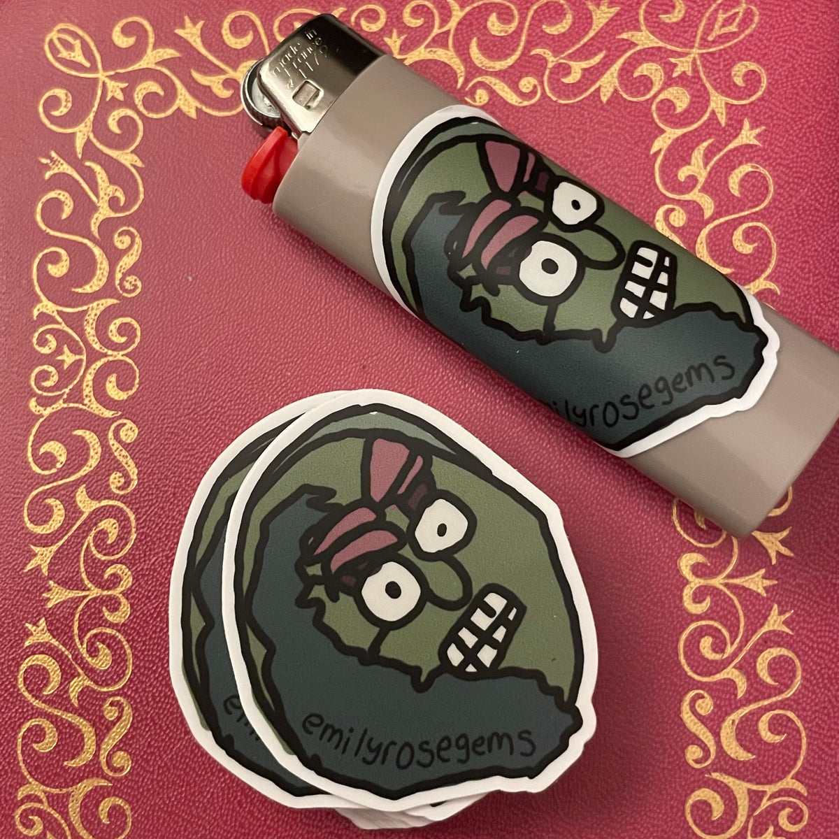 Emily Grumpy Grumpy Guy Sticker – Emily Rose Gems