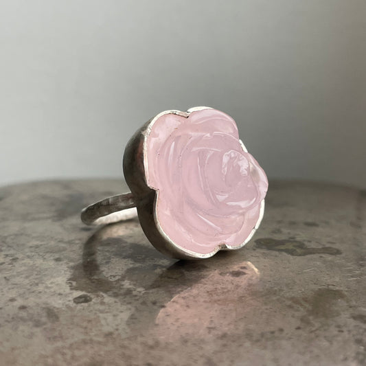 Rose Quartz Carved Classic