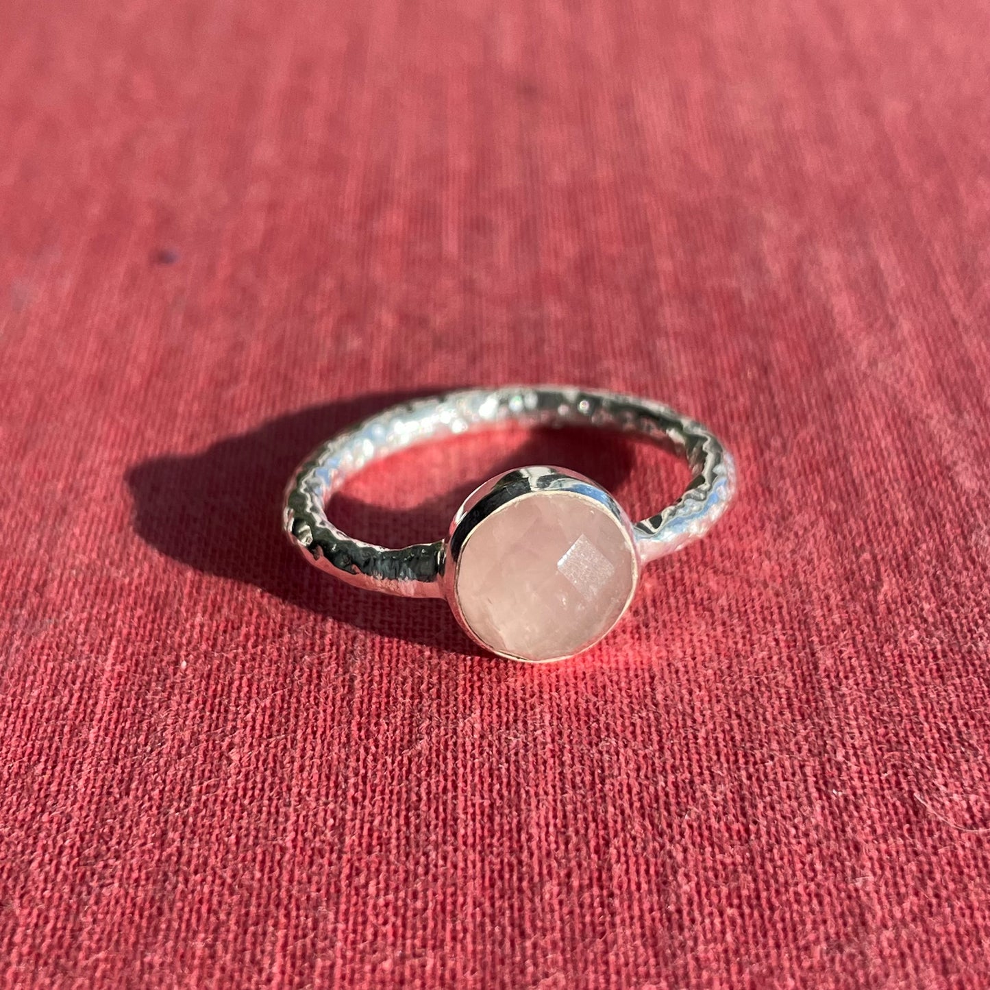 Rose Quartz Mini Silver