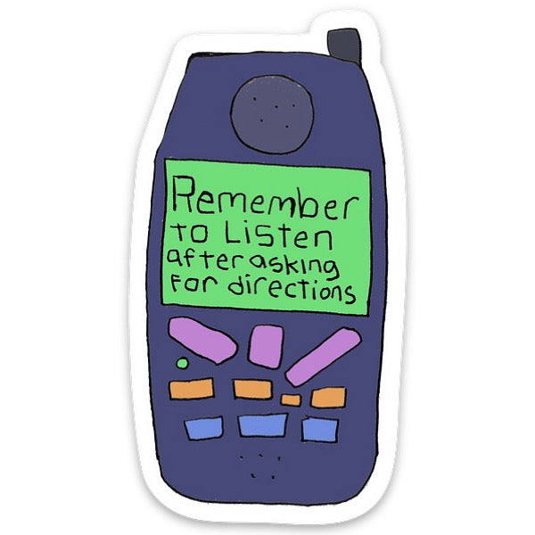 Cell phone sticker