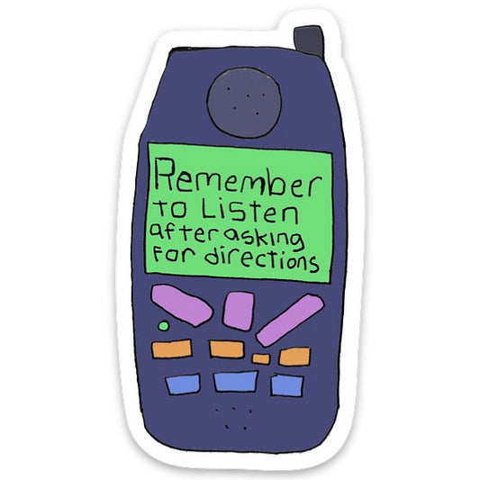 Cell phone sticker