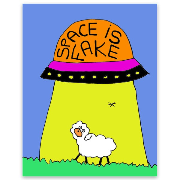 Space Is Fake Sticker