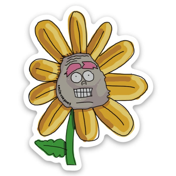 Flower Head Sticker