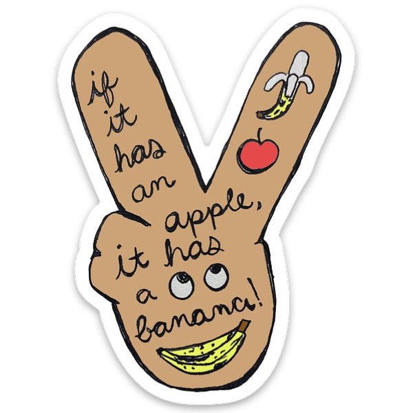 Apple Banana Sticker