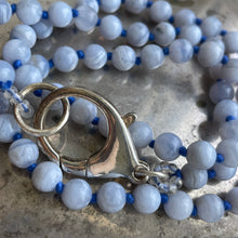 Load image into Gallery viewer, Blue Lace Agate Medium + Clasp
