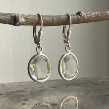Load image into Gallery viewer, Green Amethyst Danglers